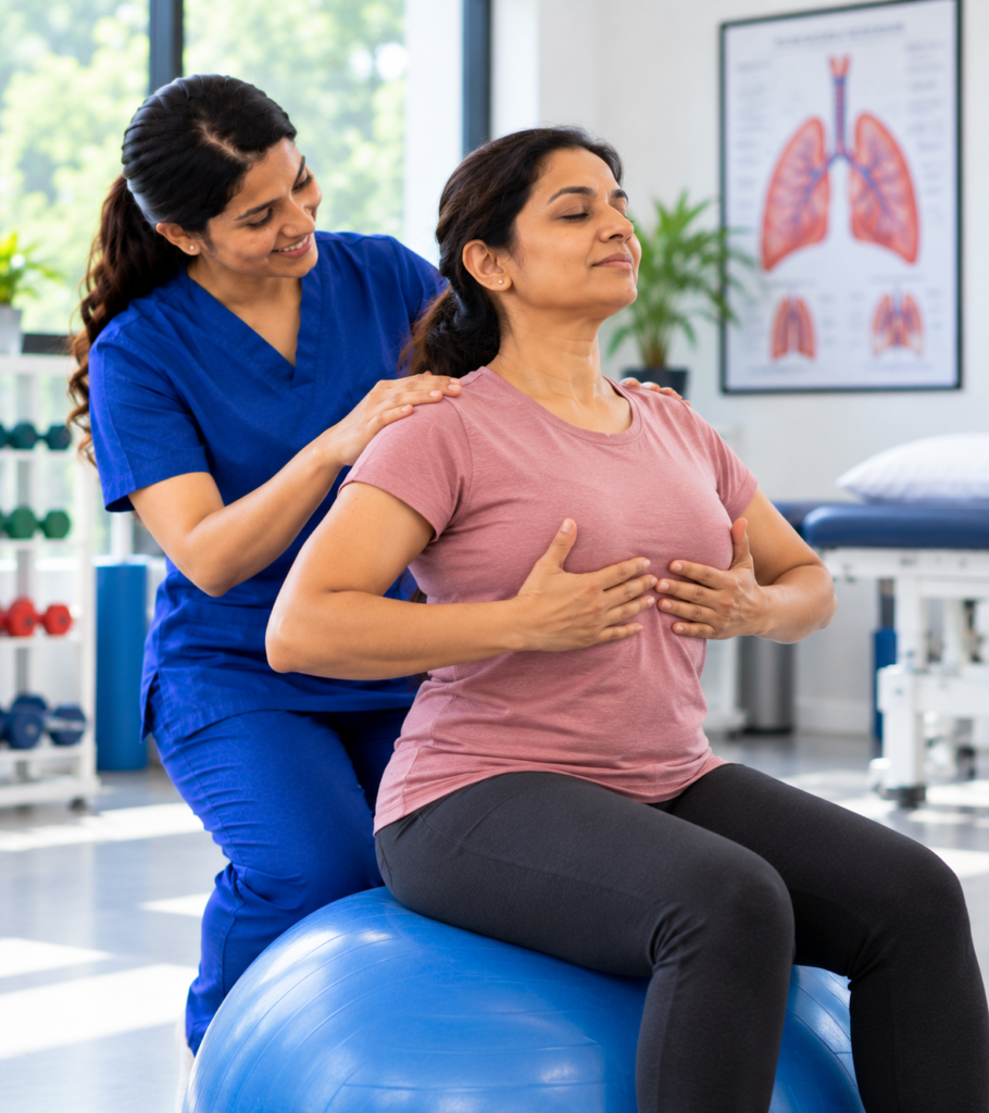 breathing therapy in a modern clinic