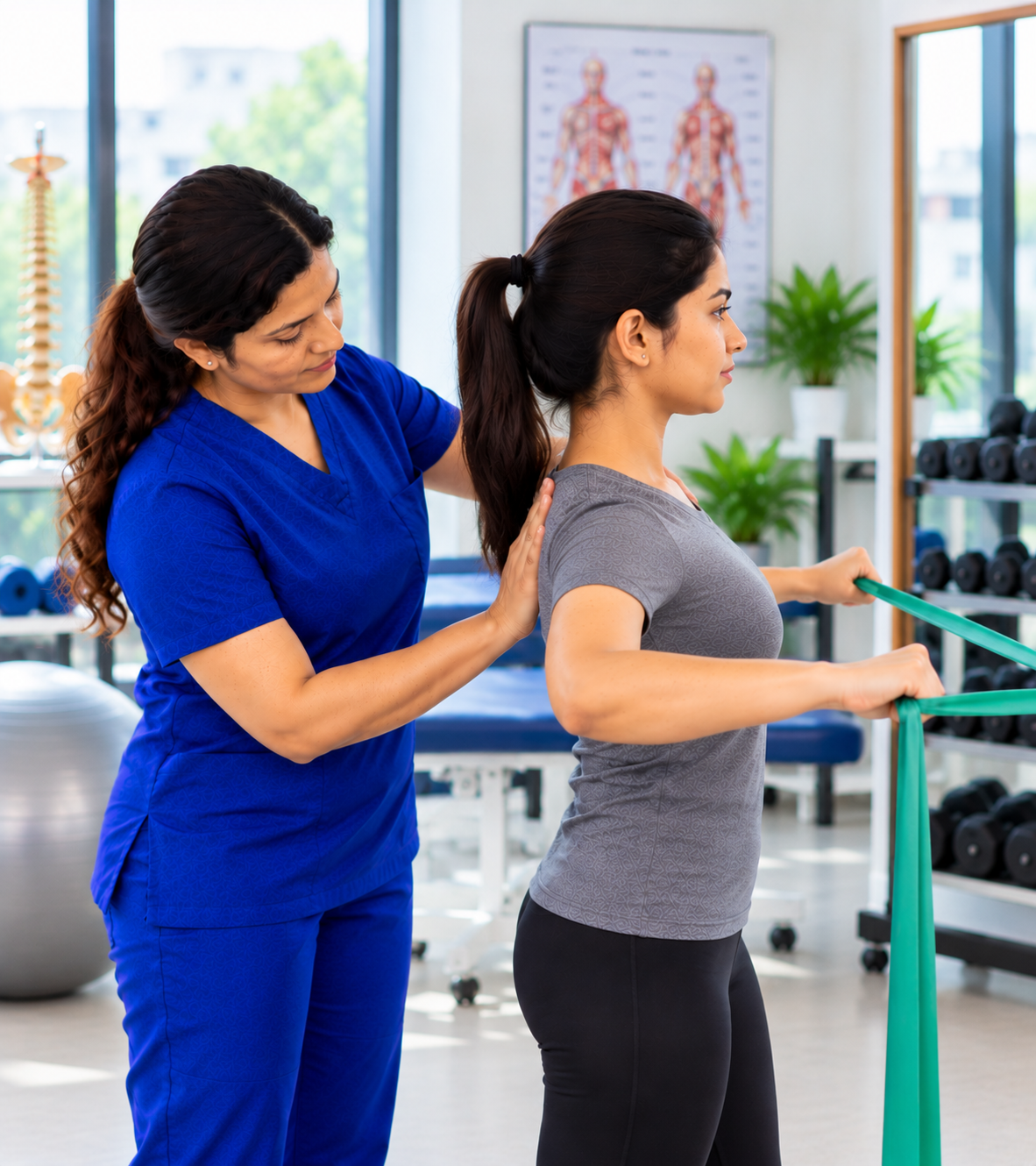 physiotherapy resistance band training